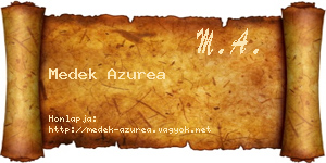 Medek Azurea névjegykártya